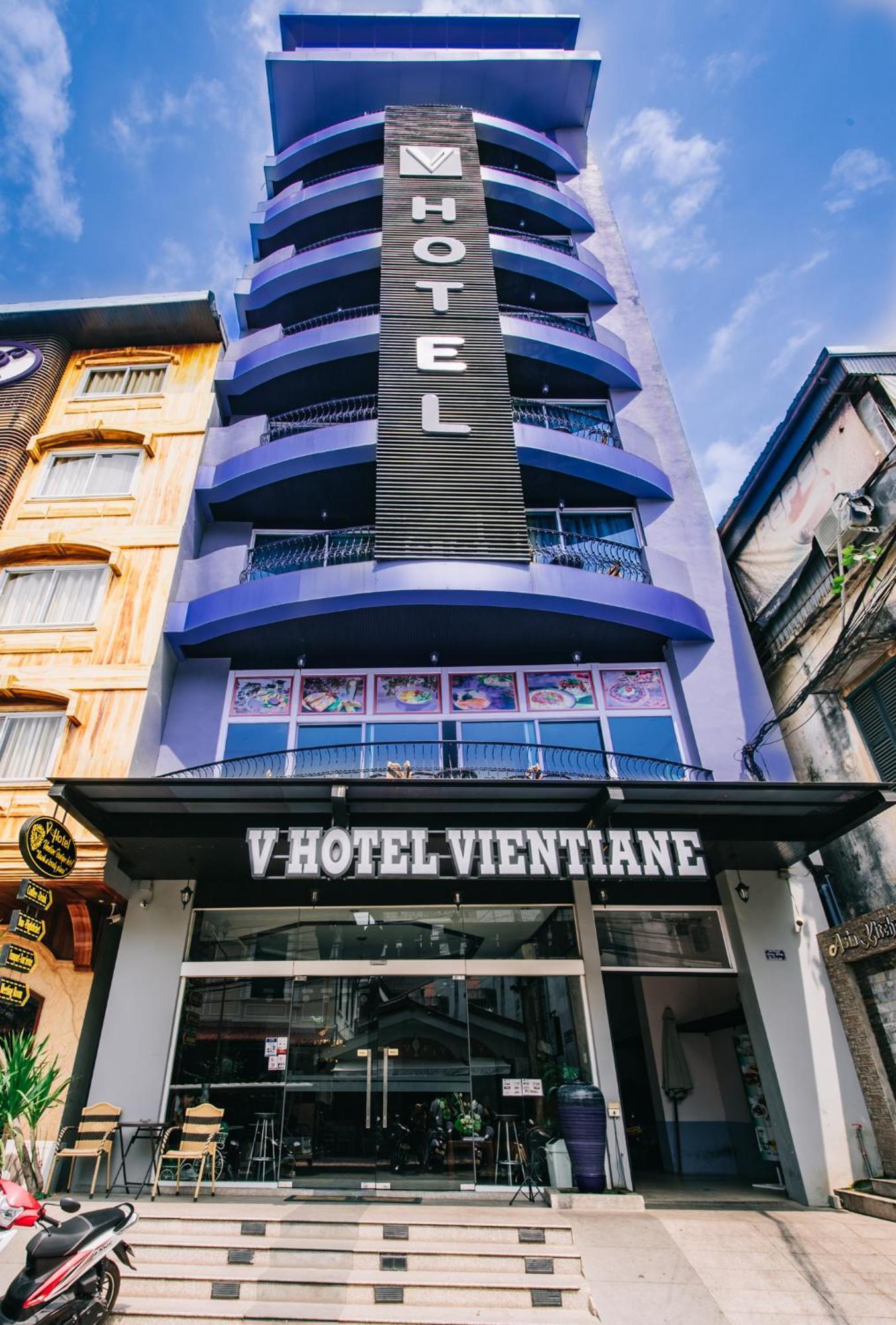 V Hotel Vientiane Bagian luar foto